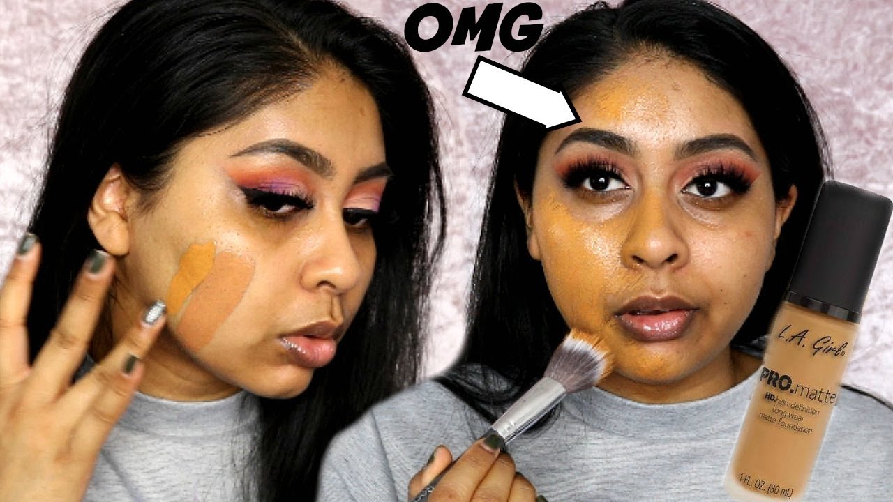 I FINALLY TRIED THE LA GIRL PRO MATTE FOUNDATION...this is what ...