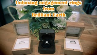 Unboxing wedding bands from Brilliant Earth
