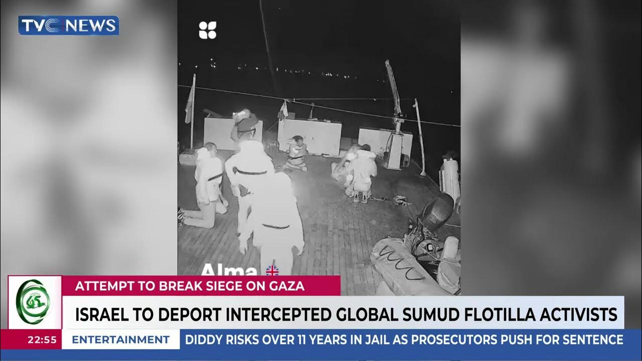 Israel To Deport Intercepted Global Sumud Flotilla Activists