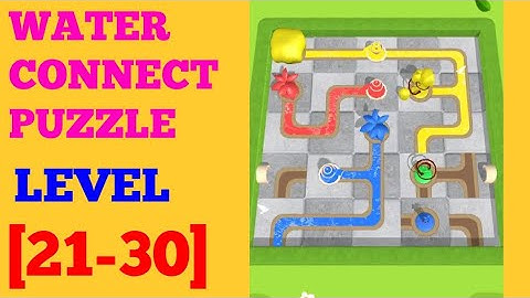 Water Connect Puzzle level 21 22 23 24 25 26 27 28 29 30 solution or walkthrough