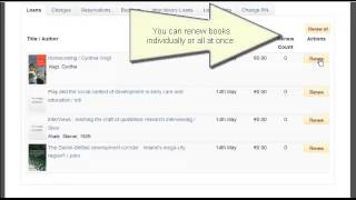How to renew library books online