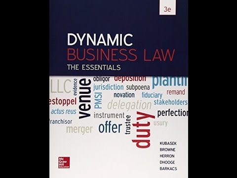 ['PDF'] Dynamic Business Law: The Essentials 3dr Edition - YouTube