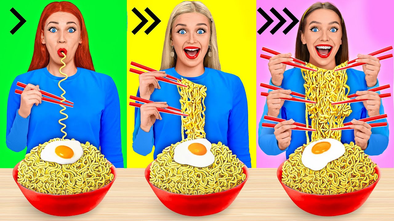 Быстрая Средняя или Медленная Скорость Еды Челлендж | Эпичная Битва с Едой от Friendly DO