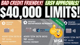 $40,000 PENFED CREDIT CARDS | BEST CREDIT CARDS for BAD CREDIT | PENFED CREDIT UNION vs NAVY FEDERAL