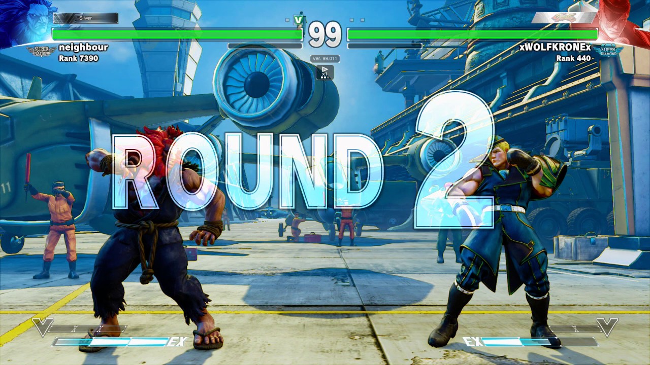 SFV~ Ed (xWOLFKRONEx) vs. Akuma (neighbor) HD