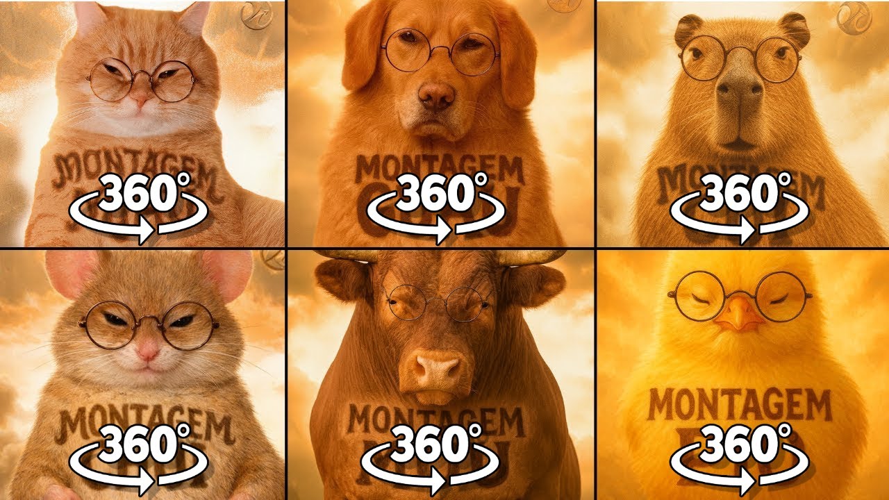360° VR Animal Phonk Galore: Монтажем Миау против Гуау против Цуи против Чуи против Муу против Пио
