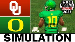 Oklahoma vs. Oregon Simulation | NCAA 14 College Football Revamped 2023 Rosters Mod