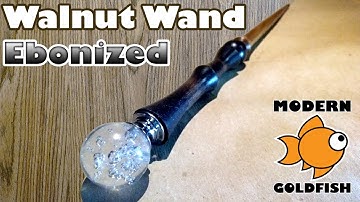 Walnut Wand - Ebonized! Turning rust into awesome!