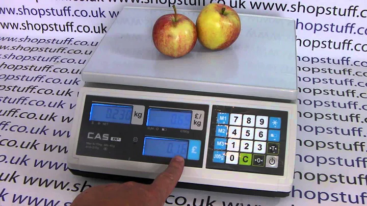 CAS ER Junior Shop Retail Weighing Scales Demonstr...