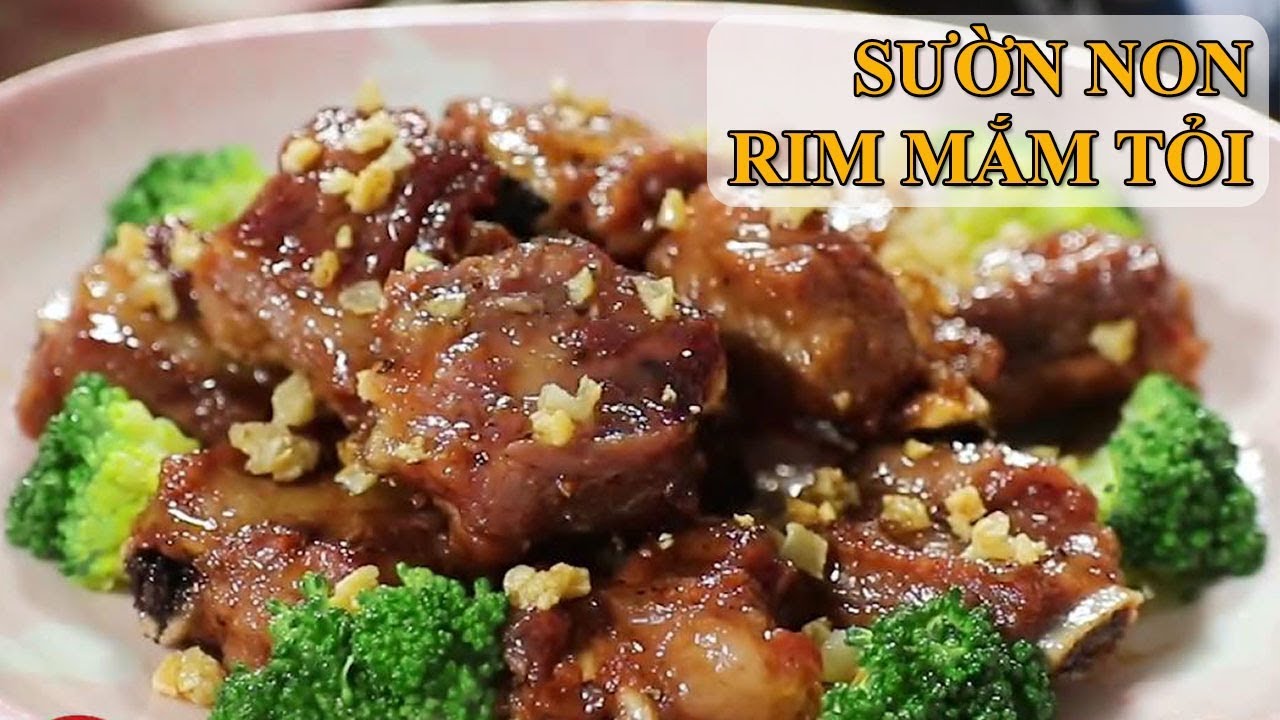 Hướng dẫn nấu món sườn non rim mắm tỏi - YouTube