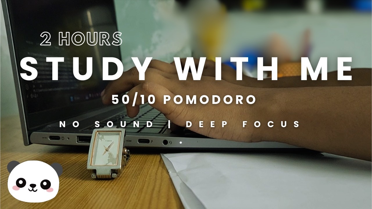 50/10 Pomodoro Timer || 2 hours || No sound - study for success - deep ...