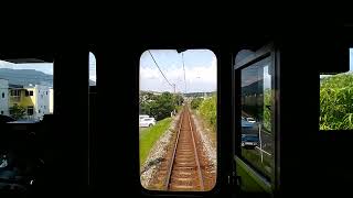 JR筑肥線・東浜崎→和多田（前面車窓）
