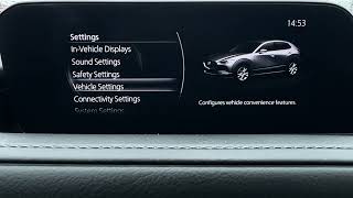 Mazda CX-30 – How to Set Speed Limit Sign Assistant Threshold