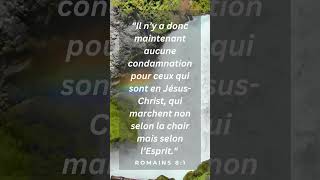 Romains 8:1 | #VersetDuJour #psaumes #parolededieu #vieenchrist #versetbiblique #Sourcesdevie