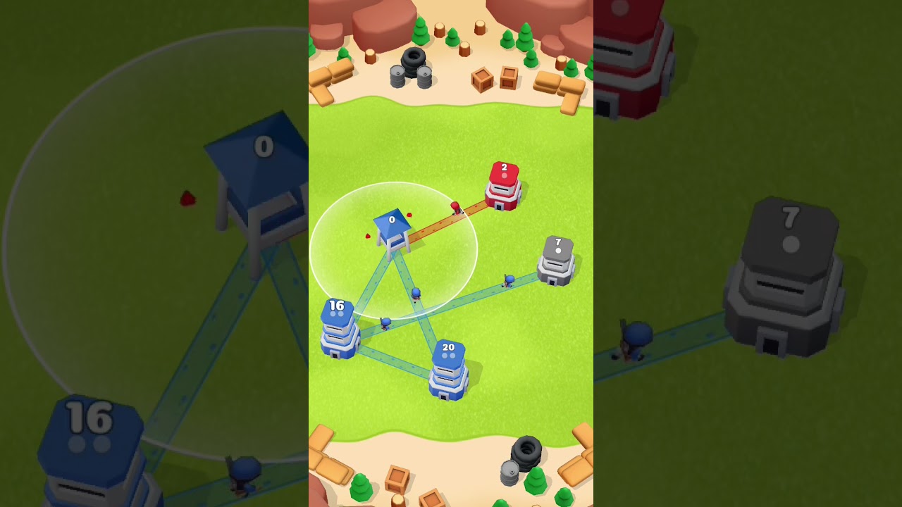 Tower war game YouTube short  video short video mobail gameplay video