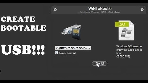 How to create a Bootable USB Flash Drive with WinToBootic
