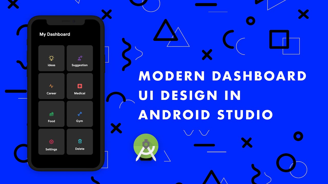 Android Studio Tutorial Modern Dashboard Ui Design