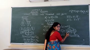 II PU Computer Science Boolean Algebra by Smt Gayathri N Class 10