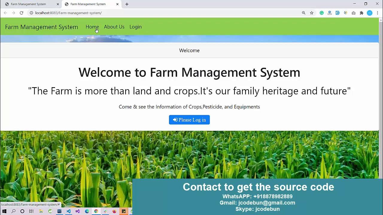 Farm information management project in Java - YouTube