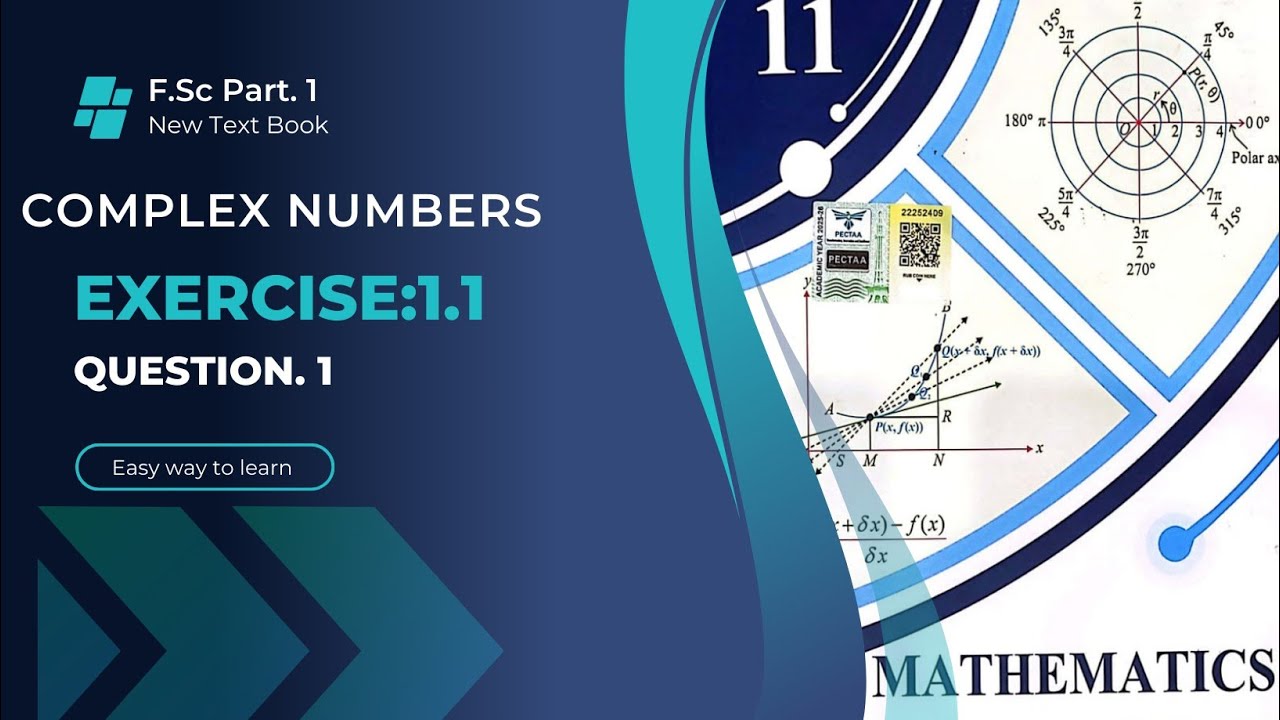 Class 11 Math | Complex Numbers | Exercise 1.1 Q.1 | Simple & Clear ...
