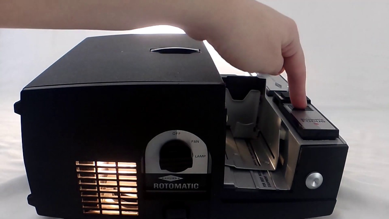 Vintage Sawyers Rotomatic Lot 727AQ Autofocus Slide Projector YouTube