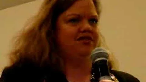 Candidate Judi Calhoun(R) at Antioch Church 5-1-08