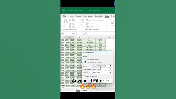 Advanced Filter✅#advanceexcel #dashboard #filter #exceltrick #exceltips #datacomparison #shorts