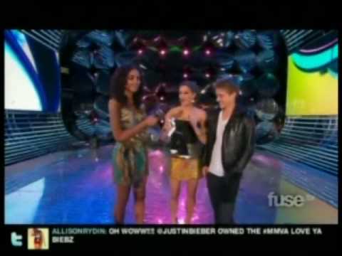 Ashley Greene and Xavier Samuel preseting at the MuchMusic Video Awards 2010