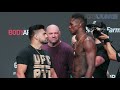 UFC 236: Kelvin Gastelum vs  Israel Adesanya staredown
