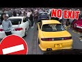 Both Exits Blocked at HUGE Car Meet!