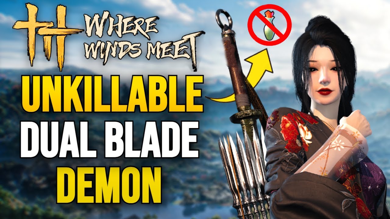 Healing Umbrella-Dual Blades Build | No Potions, Perma Stagger, Unlimited Sustain