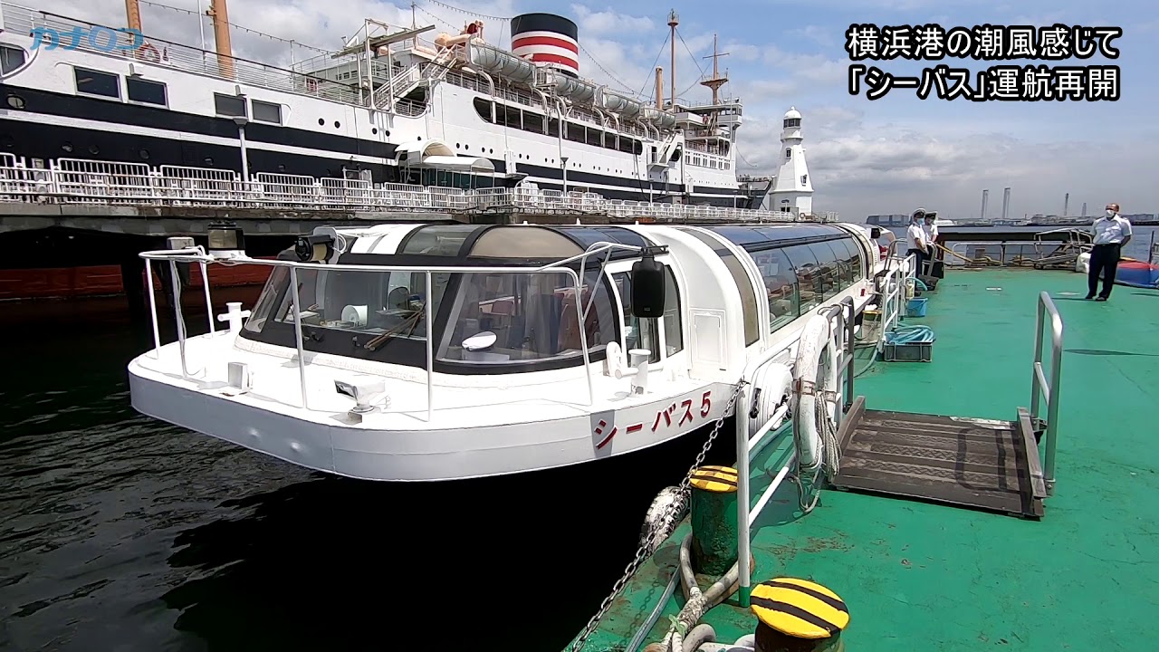 横浜港の潮風感じて シーバス が運航再開 神奈川新聞 カナロコ Youtube