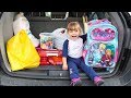 MEU PRIMEIRO DIA DE AULA REAL  Funny Kids Back to School, Дети играют в школу Video for Children