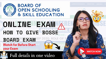 How to Give BOSSE Board Exam Online | Step-by-Step Guide to BOSSE Online Exam | Full Details 🖥️