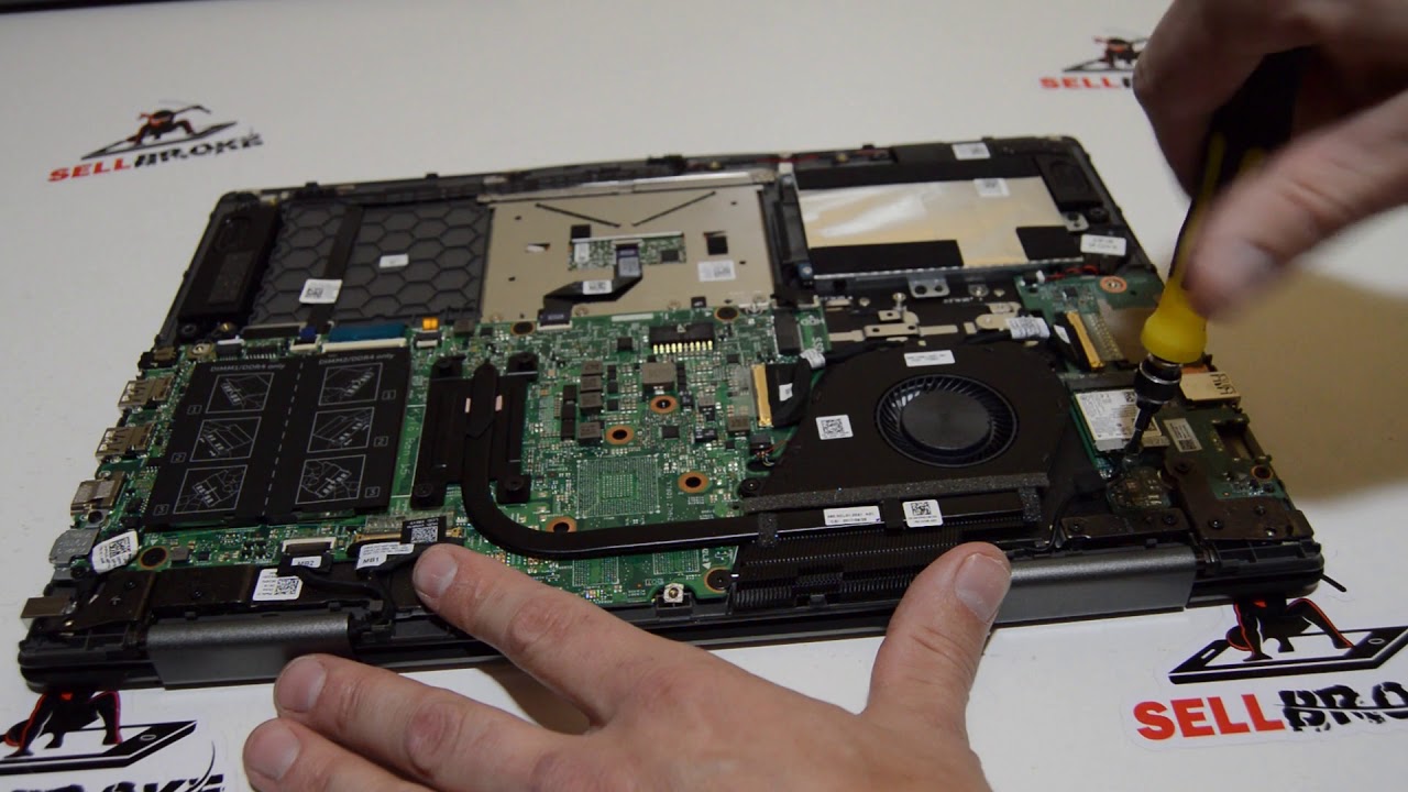 How To Disassemble A Dell Inspiron 15 7573 Laptop Youtube