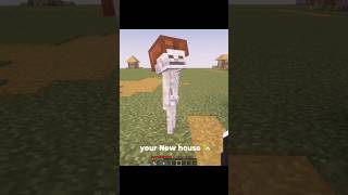 Minecraft: Skeleton become good ❤️ #trending #minecraft #shorts #youtubeshorts #shortsfeed #funny