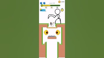 Draw 2 save the dog level 215|🔥🔥#bestmoments