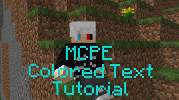 MCPE : Colored Text Tutorial