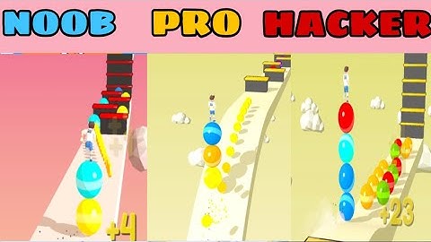 NOOB vs PRO vs HACKER in Stack Rider ❤️ All Levels Gameplay, NEW Games iOS, Android