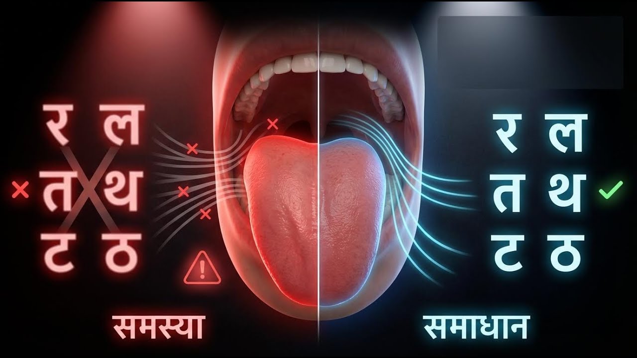 ‘र’ ‘ल’ ‘ट’ ‘त’ का सही उच्चारण कैसे करें | R/L T/t Pronunciation Problem Solved (Tongue Placement)