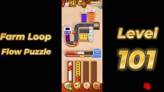 🎮 Farm Loop Level 101 | Flow Puzzle walkthrough | Solutionguruji