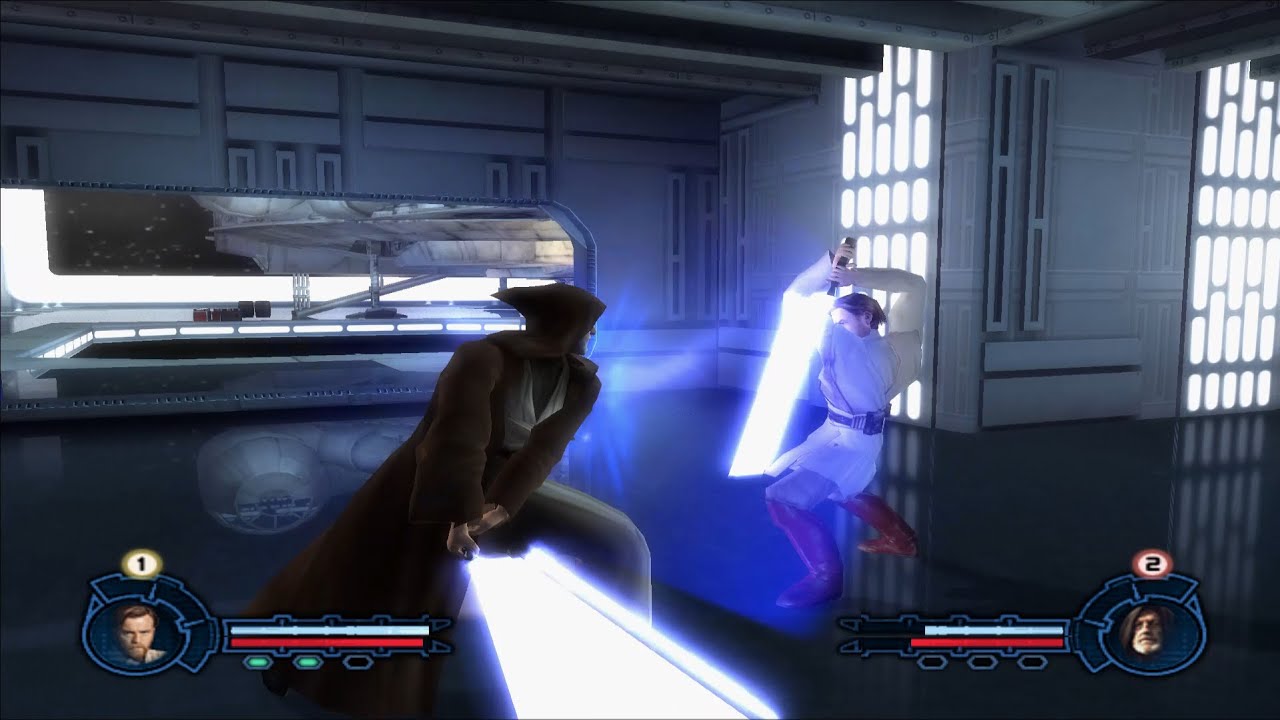 Obi-Wan vs Ben Kenobi on the Death Star - Star Wars Episode III Obi-Wan Gameplay