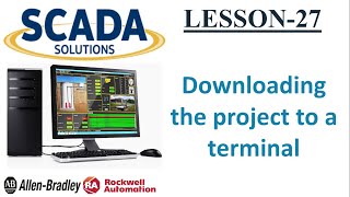 #27 Downloading the project to a terminal || SCADA TRAINING || RA screenshot 4