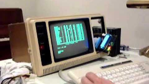 TRS 80 Model 4P and the HxC SD Floppy Emulator