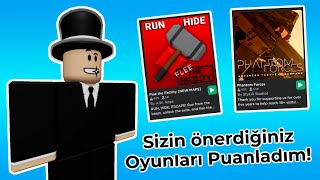 Robloxta Sizin Önerdiğiniz Oyunları Puanladım