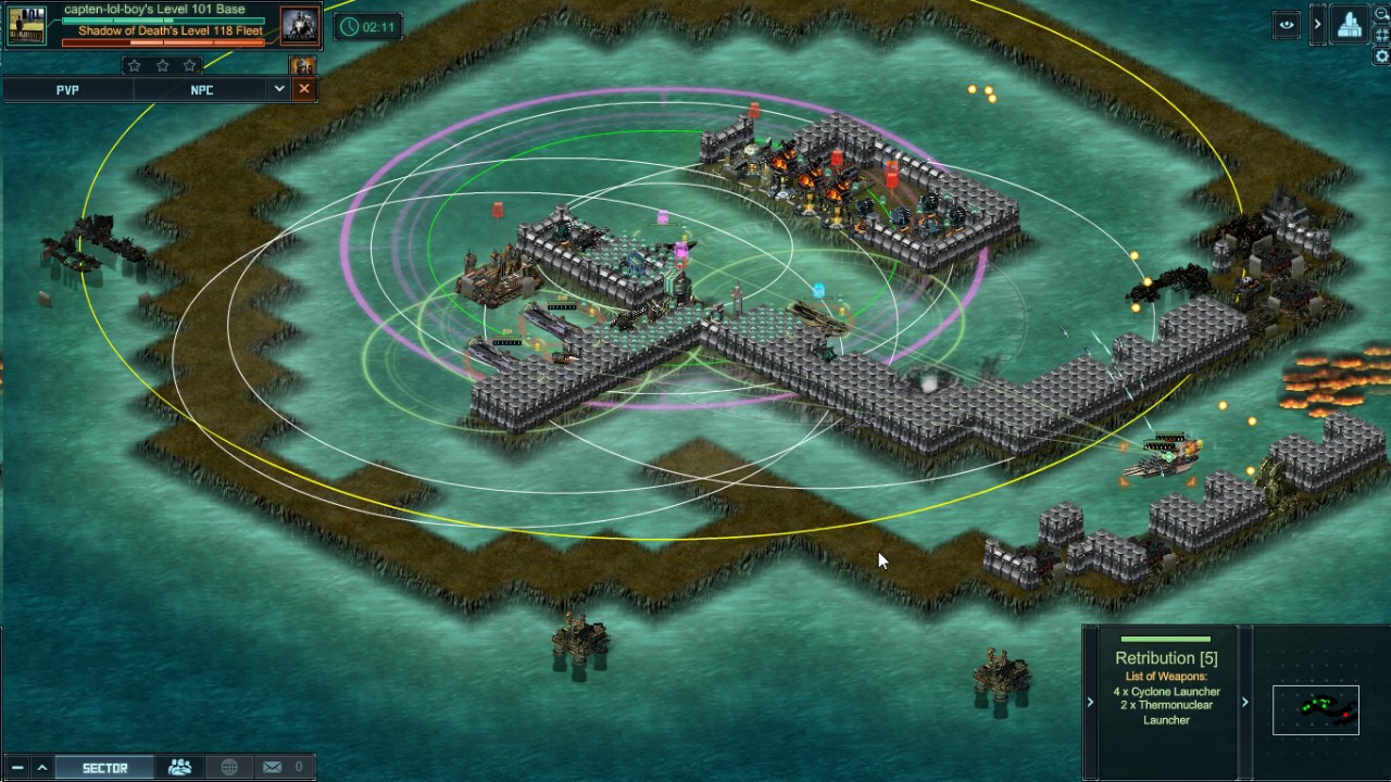 Battle pirates base def vs new fleets (pride and lib) YouTube