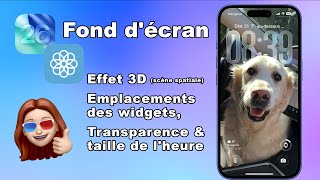 iOS 26 et écran verrouillé 🔏 : effet 3D, widgets, personnalisation de l'heure sur iPhone et iPad screenshot 1