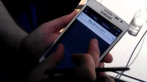 Samsung Galaxy Note video demo