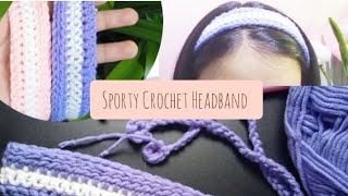 Sporty Crochet Headband Tutorial | #easy #crochet #forbeginners #crocheting