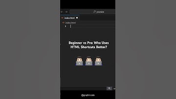 Beginner vs Pro: Who Uses HTML Shortcuts Better? #html #css #shortcuts #shorts